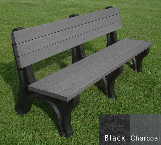 HDPE Deluxe Dog Park Bench